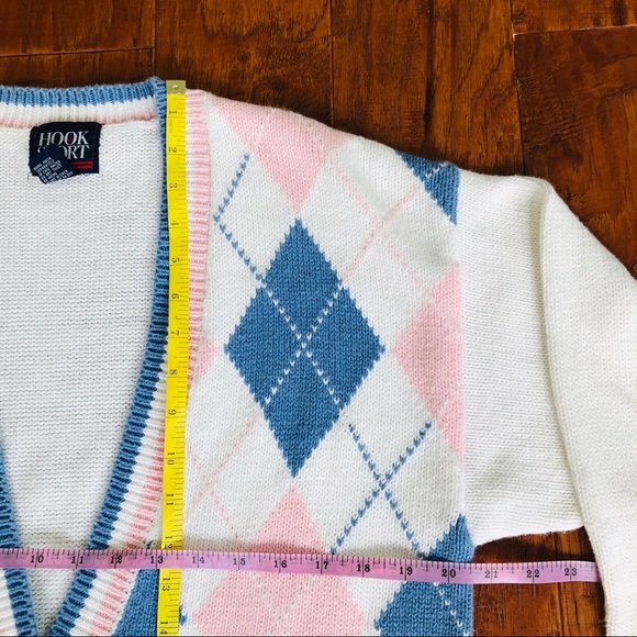 VINTAGE 80s Pastel Cardigan - Picture 10 of 12